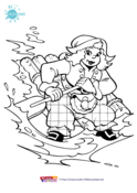 Piet Piraat - Piet-Piraat kleurplaat 1