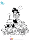 Piet Piraat, Piet-Piraat kleurplaat 10
