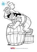 Piet Piraat - Piet-Piraat kleurplaat 11