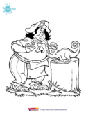 Piet Piraat - Piet-Piraat kleurplaat 22