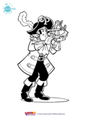 Piet Piraat - Piet-Piraat kleurplaat 9