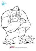 Samson en Gert - Samson kleurplaat 1