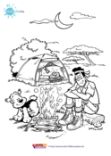 Samson en Gert - Samson kleurplaat 8