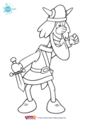 Wickie de Viking - wickie kleurplaat 20