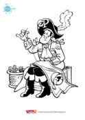 Piet Piraat, Piet-Piraat kleurplaat 7